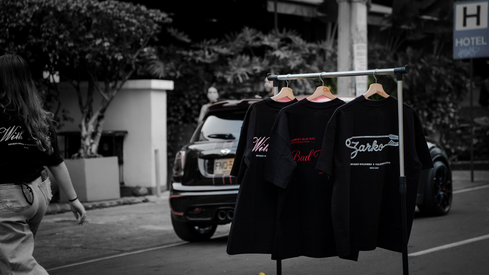 Camisetas Zarko en exhibición